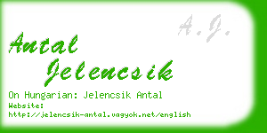 antal jelencsik business card